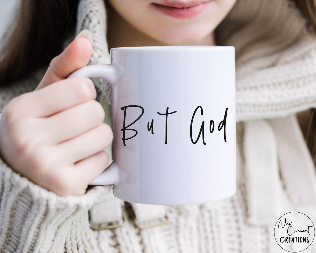 But God Coffee Mug - Black - Oopsie