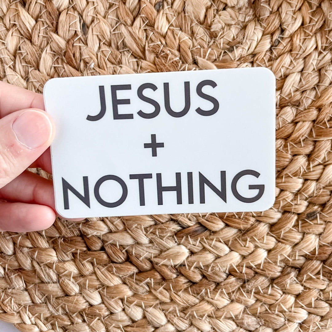 Jesus Plus Nothing Sticker