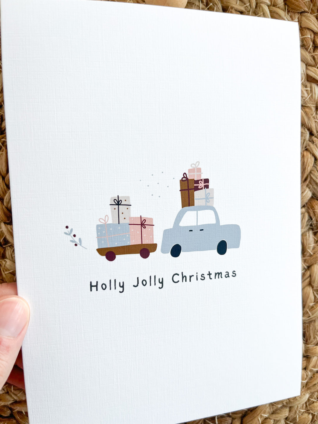 Holly Jolly Christmas - 5 x 7 Greeting Card