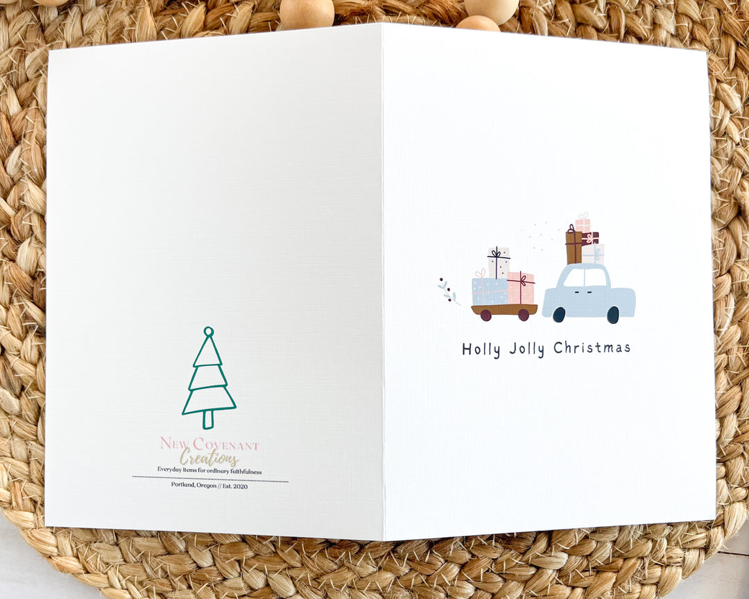 Holly Jolly Christmas - 5 x 7 Greeting Card