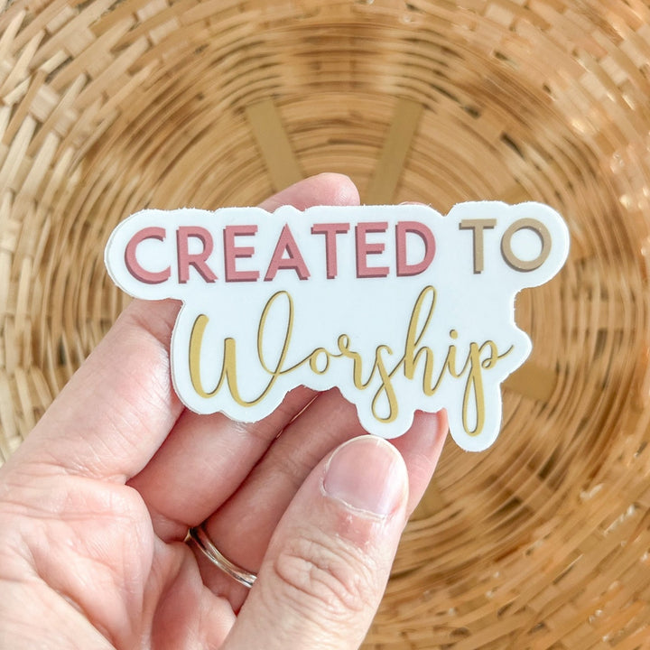 Created to Worship Sticker