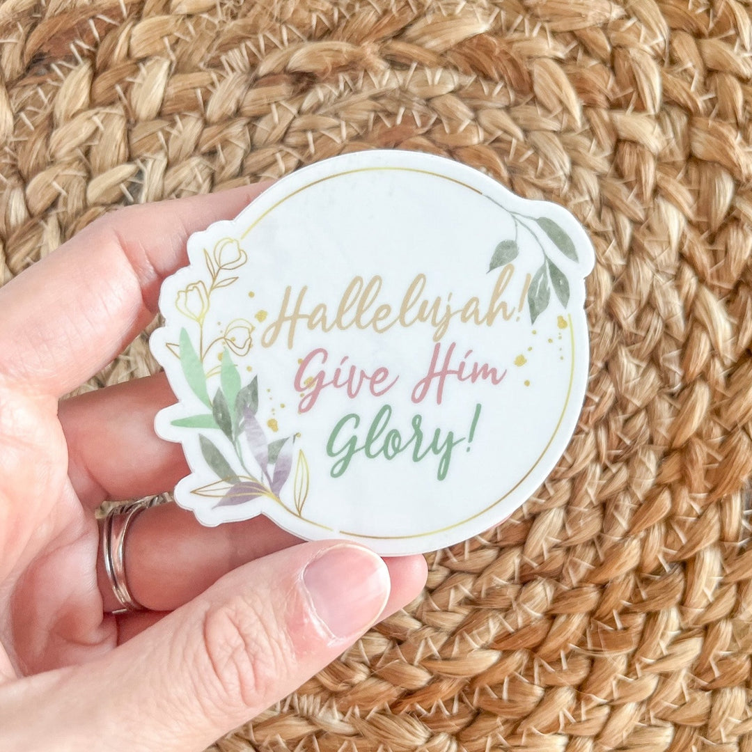 Hallelujah! Give Him Glory Sticker