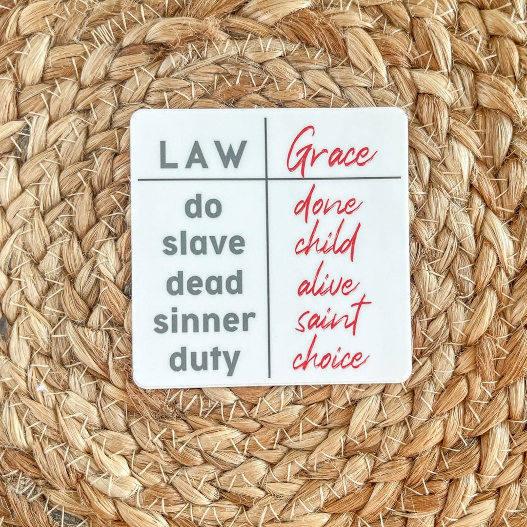 Law & Grace Sticker
