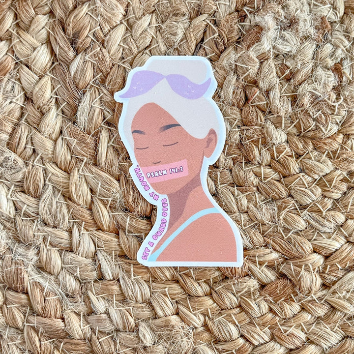 Set A Guard Over My Mouth BoHo Sticker Oopsie
