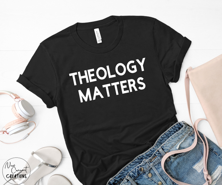 Theology Matters Heather Clay & White T-Shirt - Oopsie