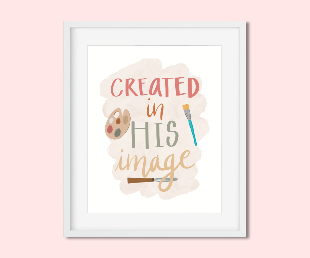 Created In His Image - 8x10 Art Print
