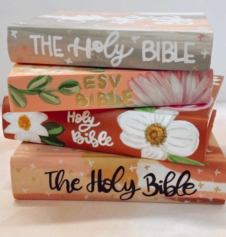 Hand Painted ESV Double Column Journaling Bible