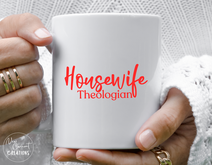 Housewife Theologian Coffee Mug Coral - Quick Ship