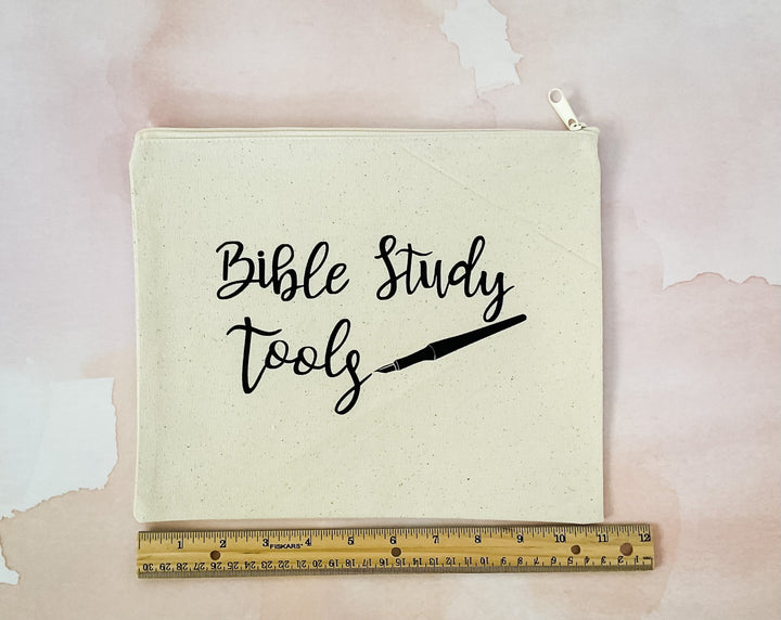 Bible Study Tools Canvas Pouch