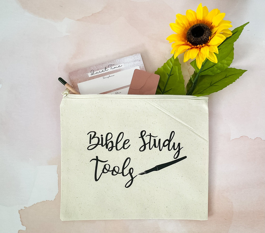 Bible Study Tools Canvas Pouch