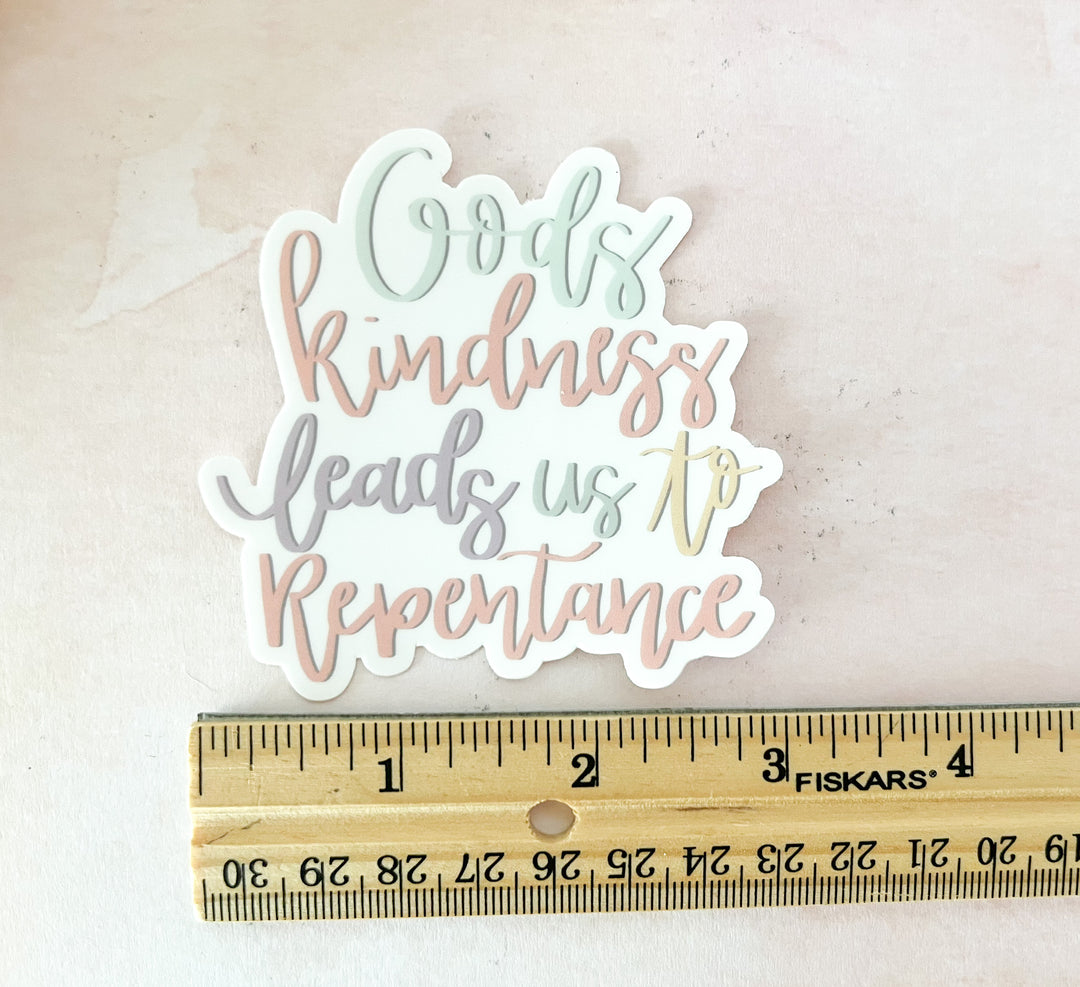 God's Kindness Leads us to Repentance Sticker