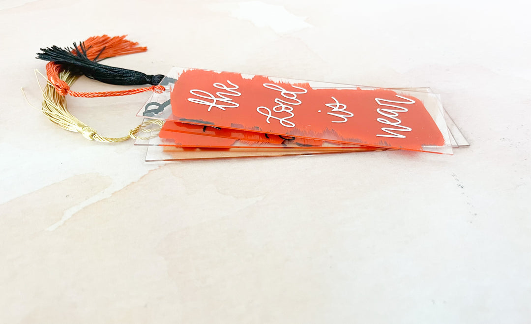 The Lord is Near Painted Acrylic Bookmark