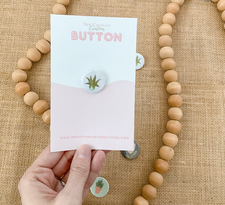 Small Floral & Plant Buttons