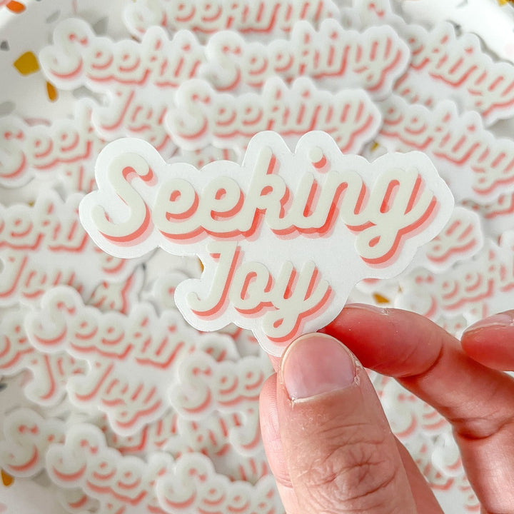 Seeking Joy Sticker