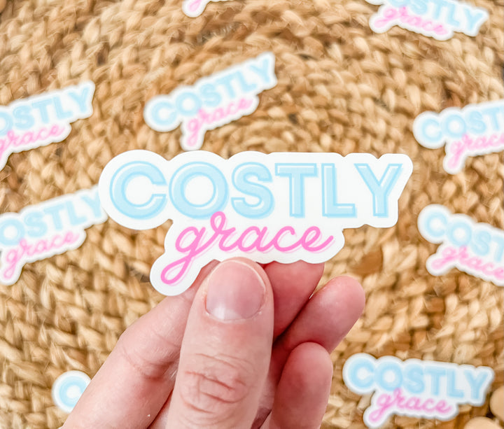Costly Grace Sticker