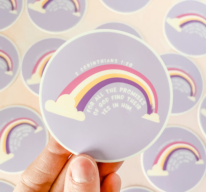 Promises of God Rainbow Sticker