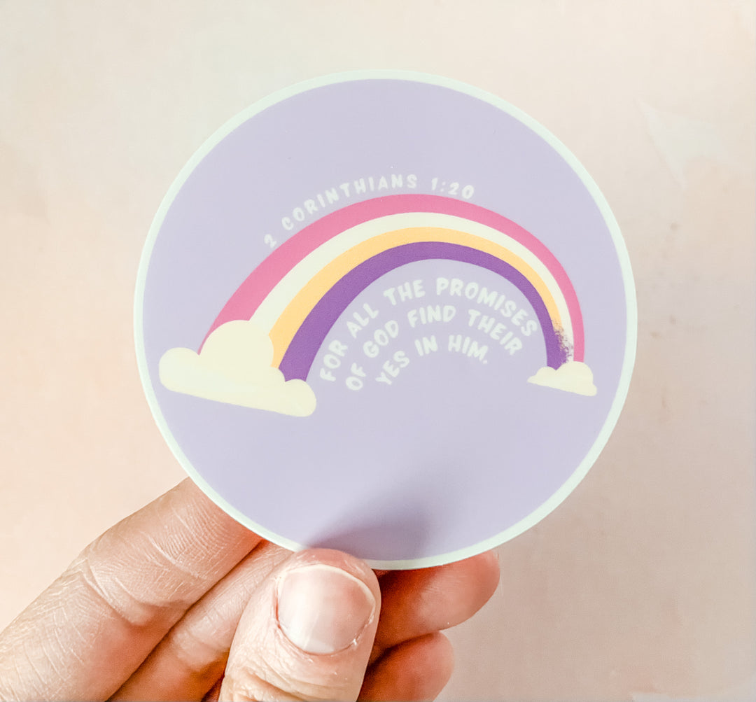 Promises of God Rainbow Sticker