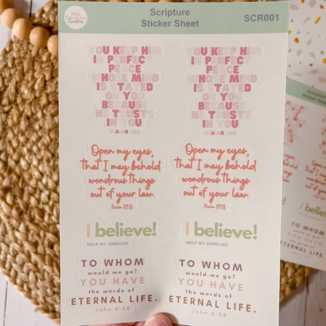 Scripture Sticker Sheet