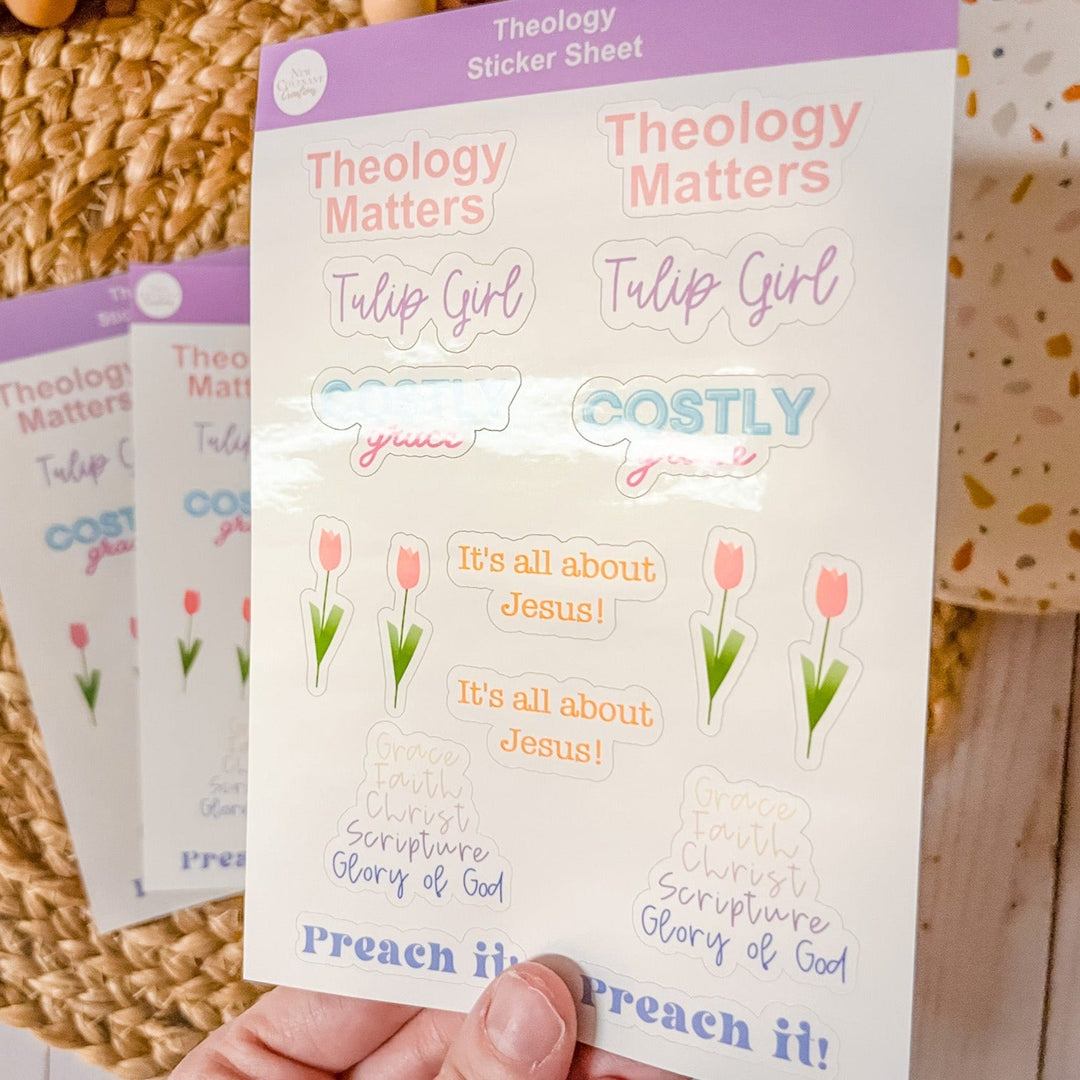 Theology Sticker Sheet - Oopsie