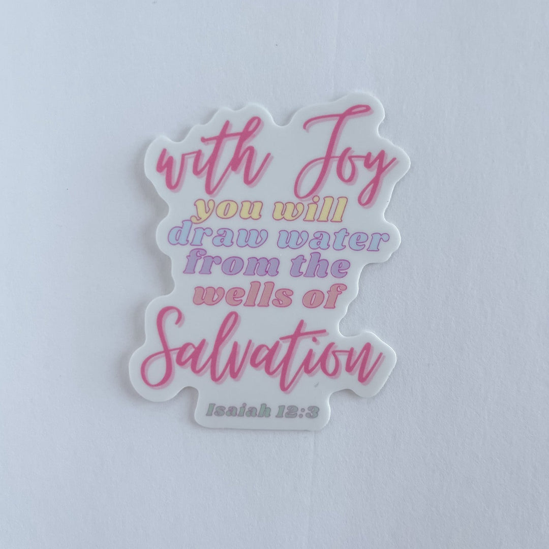 Wells of Salvation Scripture Sticker