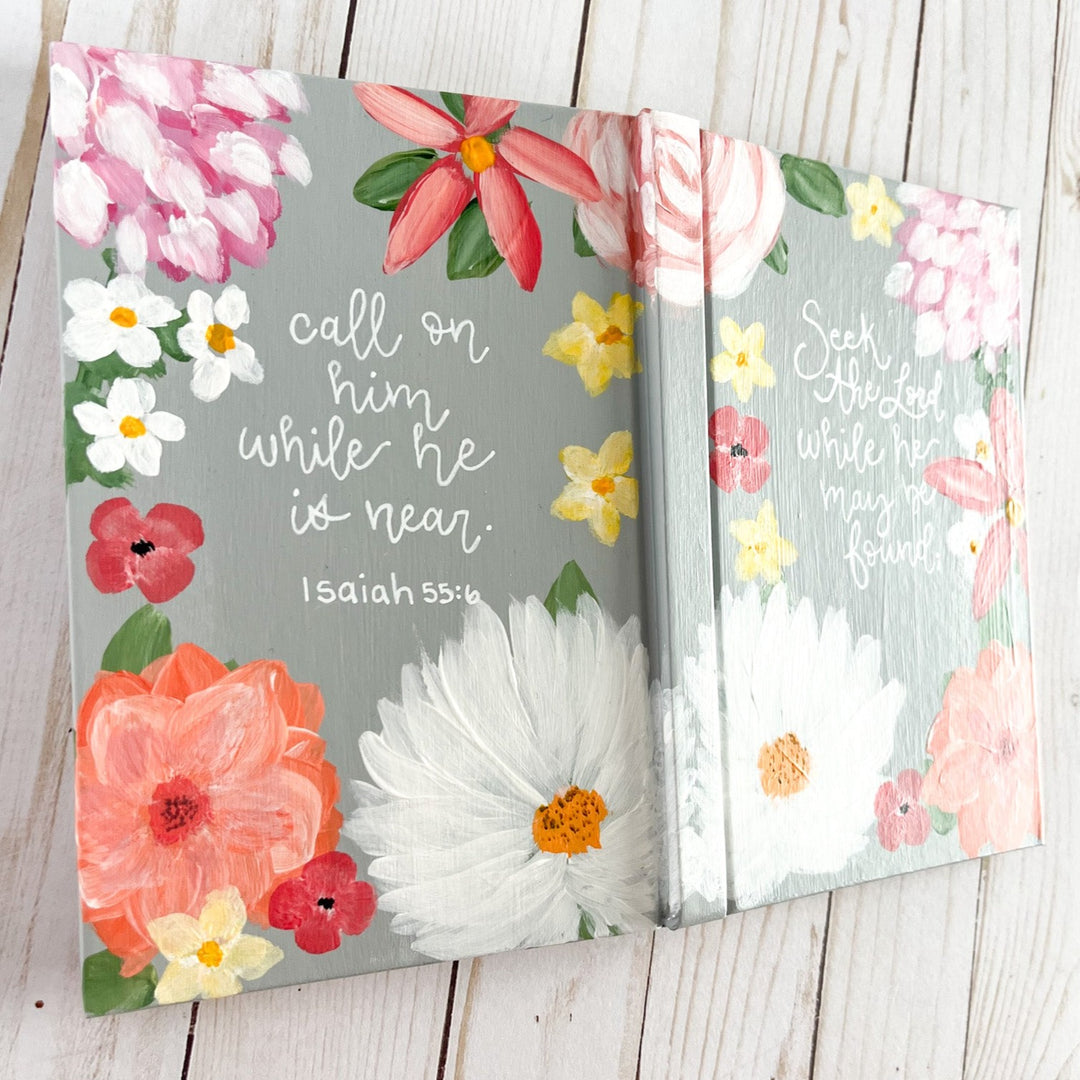 Garden Florals Hand Painted Journal