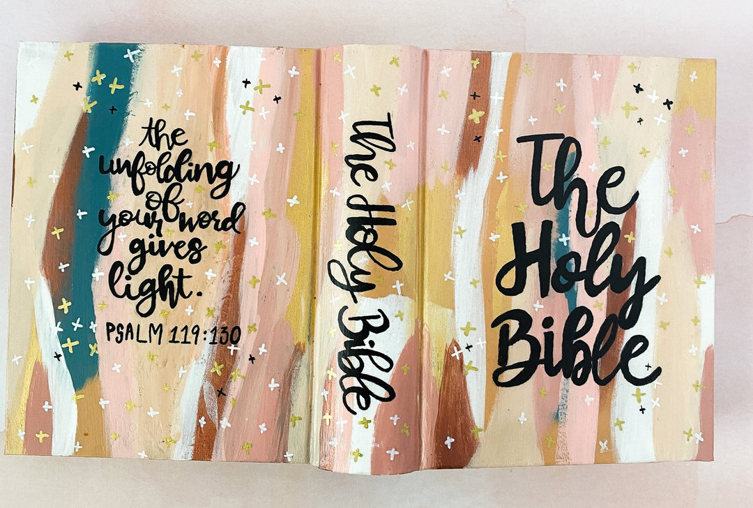 Boho Hand Painted CSB Note Taking Bible