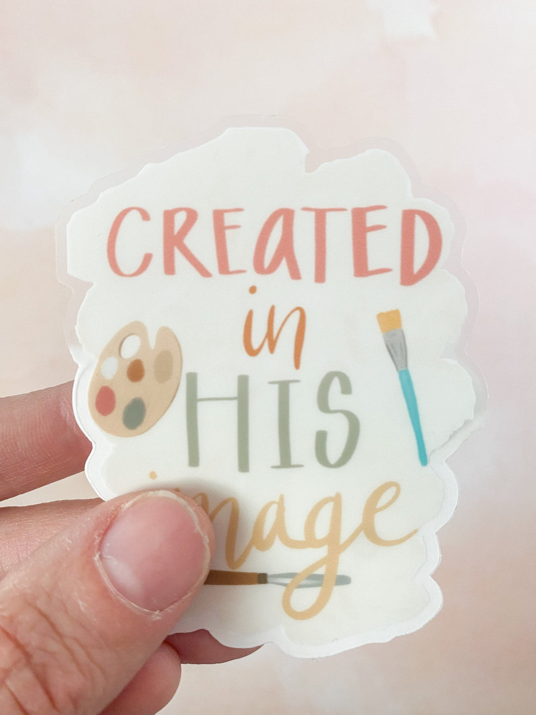 Created in His Image Sticker