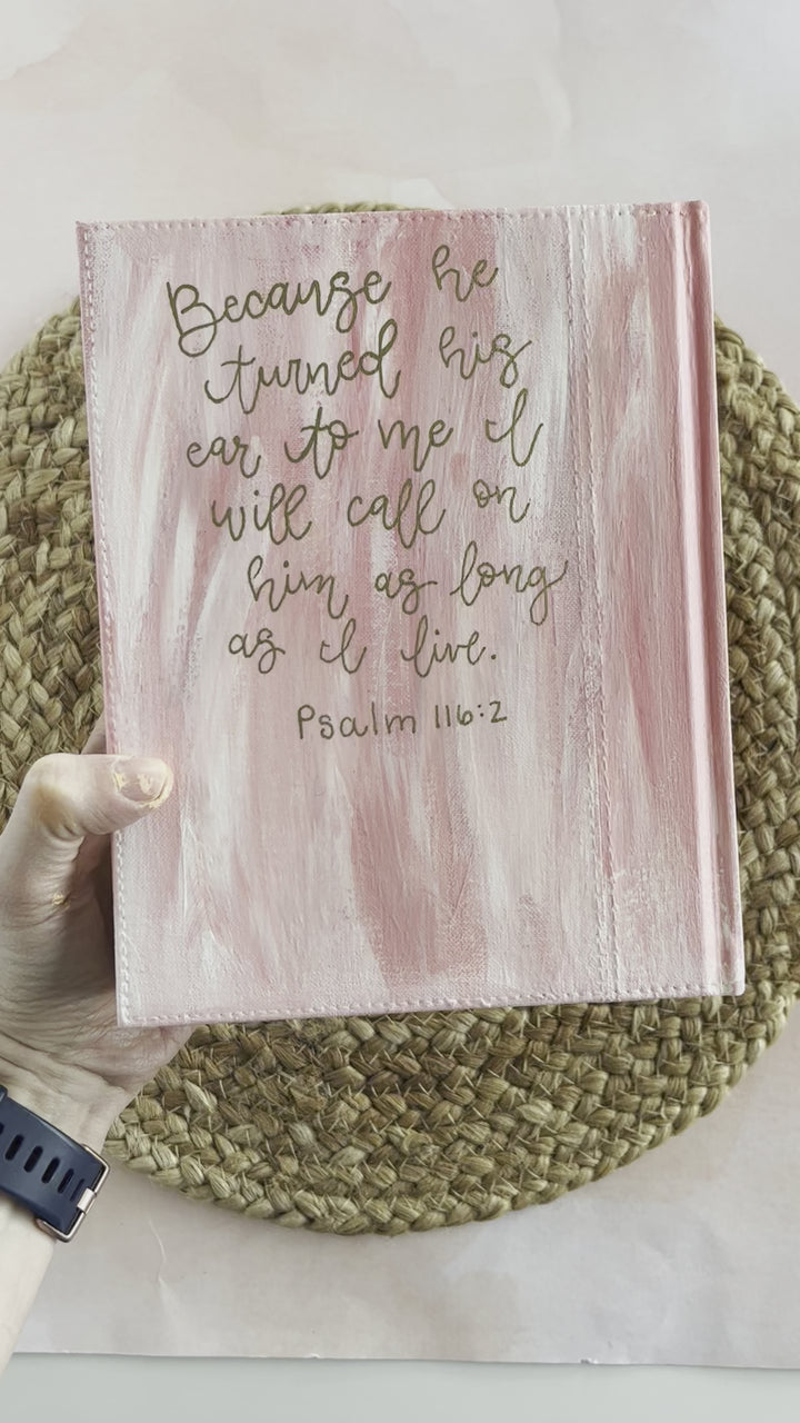 Pink Boho Painted NIV Bible