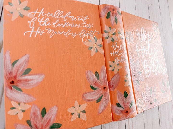 Tahitian Floral Hand Painted CSB Note Taking Bible - Tahitian Floral