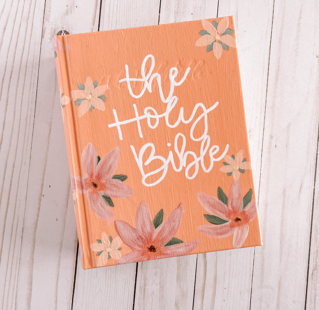 Tahitian Floral Hand Painted CSB Note Taking Bible - Tahitian Floral
