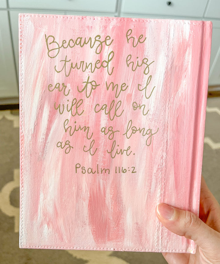 Pink Boho Painted NIV Bible